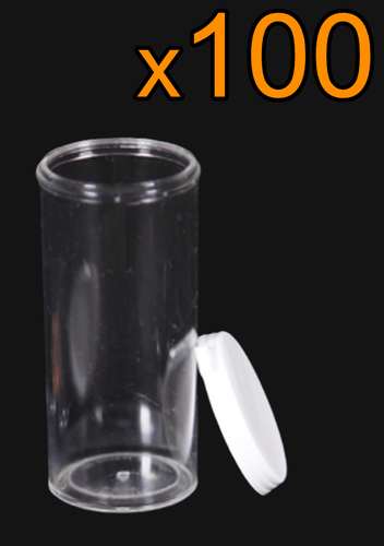 12 Dram (1.50 oz.) Clear Polystyrene Plastic Vials with Snap Caps - Picture 10 of 10