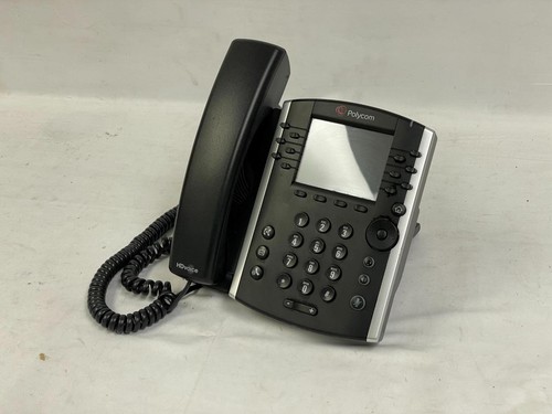 Polycom VVX 410 Business Desktop Phone - 12-Line VoIP Phone With HD Voice, 3.5" Screen (Power Supply Included)