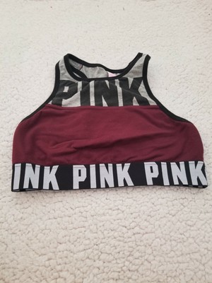 high neck crop sports bra