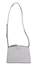 $199 KATE SPADE Crossbody Jeanne Bag White Leather w/Authentication Zip Top