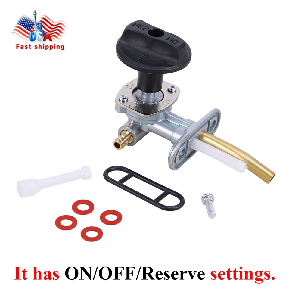 Gas Fuel Switch Petcock Valve Shut off for ARCTIC CAT 250 300 400 500 ATV Tank - Image 2 of 4