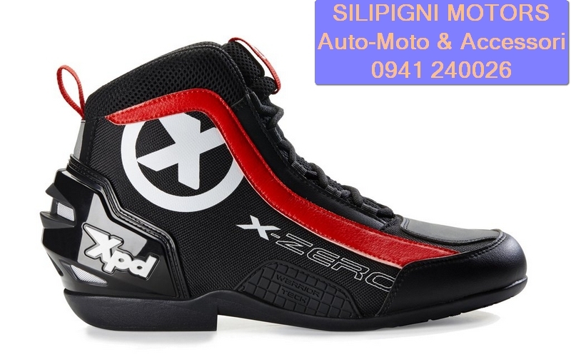 SPIDI XPD X-ZERO 021 BLACK RED Scarpe Tecniche Moto con Protezioni COD.S74