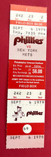 FULL TICKET-JEFF REARDON CAREER K#1-9/6/79 METS/PHILLIES-ROSE 3 HITS/MAZZILLI 4H