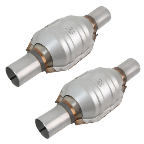 2Pcs 2 inch Universal Catalytic Converter EPA Approved Stainless Steel Weld-On - Picture 1 of 17
