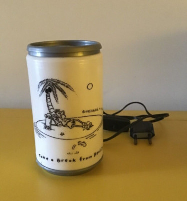 FIDO DIDO ORIGINAL 80er CAN ELEKTRISCHE NACHTTISCHLAMPE EU STECKER