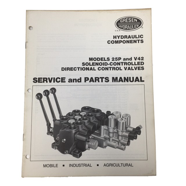 Gresen Hydraulics Model CS Directional Control Valve Service Parts