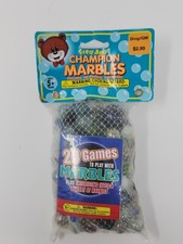 VINTAGE 1996 BAG OF CHAMPION MARBLES IMPERIAL TOY CO 100 MARBLES 2 SHOOTERS