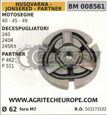Mtanlo Frizione per Husqvarna 39R 240R 245R 245RX 240 245 decespugliatore 503173102