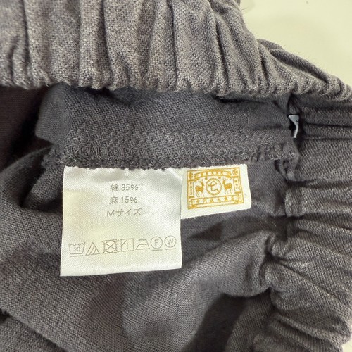Pantalones Tatsuki Nakagawa Masashichi Shoten's Mezcla de Lino Gris Talla M Hechos en Japón - Imagen 8 de 9