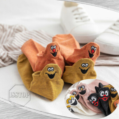 #ad Cartoon Socks Short Spring And Summer Fashion Cute Smile Comfortable Funny Socks $3.27
