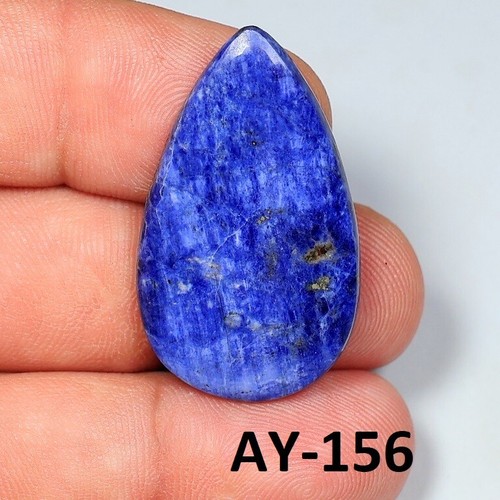 TOP QUALITY NATURAL NAVY BLUE SODALITE PEAR CABOCHON GEMSTONE AY- - Picture 14 of 18