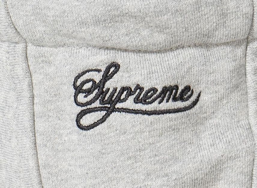 HF9633-063 Supreme Nike Zip Up Hooded Sweatshirt Heather Grey | eBay