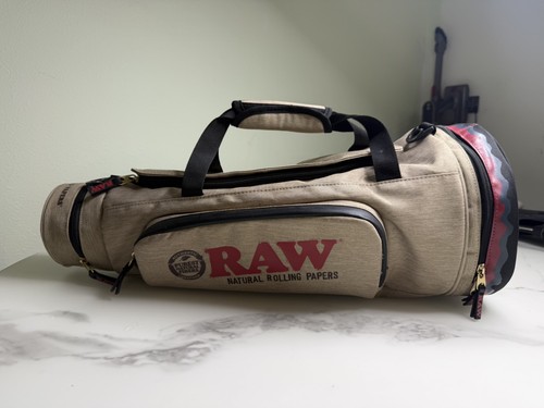 Raw Rolling Papers Cone Shaped Duffle Bag Shoulder Strap Backpack Joint Shaped