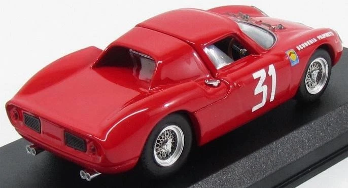 1/43 BEST MODEL FERRARI 250LM COUPE N 31 WINNER MONZA 1964 N.VACCARELLA RED - Immagine 2 di 3