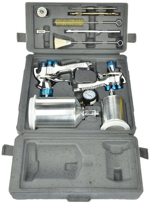 #ad DeVilbiss StartingLine HVLP Gravity Spray Gun Kit 802342 2.7mm Factory $185.95
