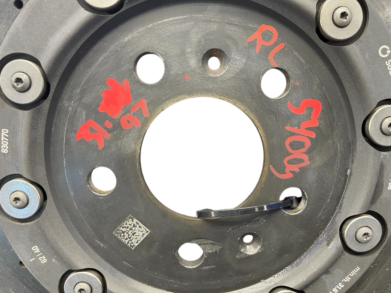 2017-2023 AUDI R8 AWD 5.2L REAR LEFT CARBON CERAMIC BRAKE ROTOR 5400G 31.97MM
