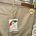 Arnold Palmer Men's Dress Pants Khaki 34x32 Flat Front Straight Leg With Belt — photo 3