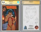 CGC SS 9.8 Des Taylor SIGNED Vampirella #1 Variant Cover Art w/ Original Sketch