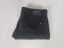 Buffalo David Bitton Driven Relaxed Straight Leg Denim Jeans 34X32 Men's Black