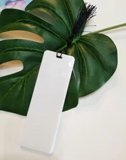 10 PCS 2x6" White Acrylic Rectangular Bookmarks with Tassels for DIY Projects
