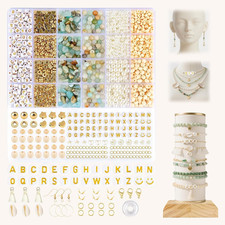 Jewelry Making Kit, 20 Varieties, 300 Natural Stone Beads, 1700 Beads Accessori