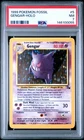 1999 POKEMON FOSSIL #5 GENGAR-HOLO PSA 7