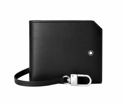 Montblanc Geldbörse schwarz Meisterstück Selection weiches Leder 6cc 129699