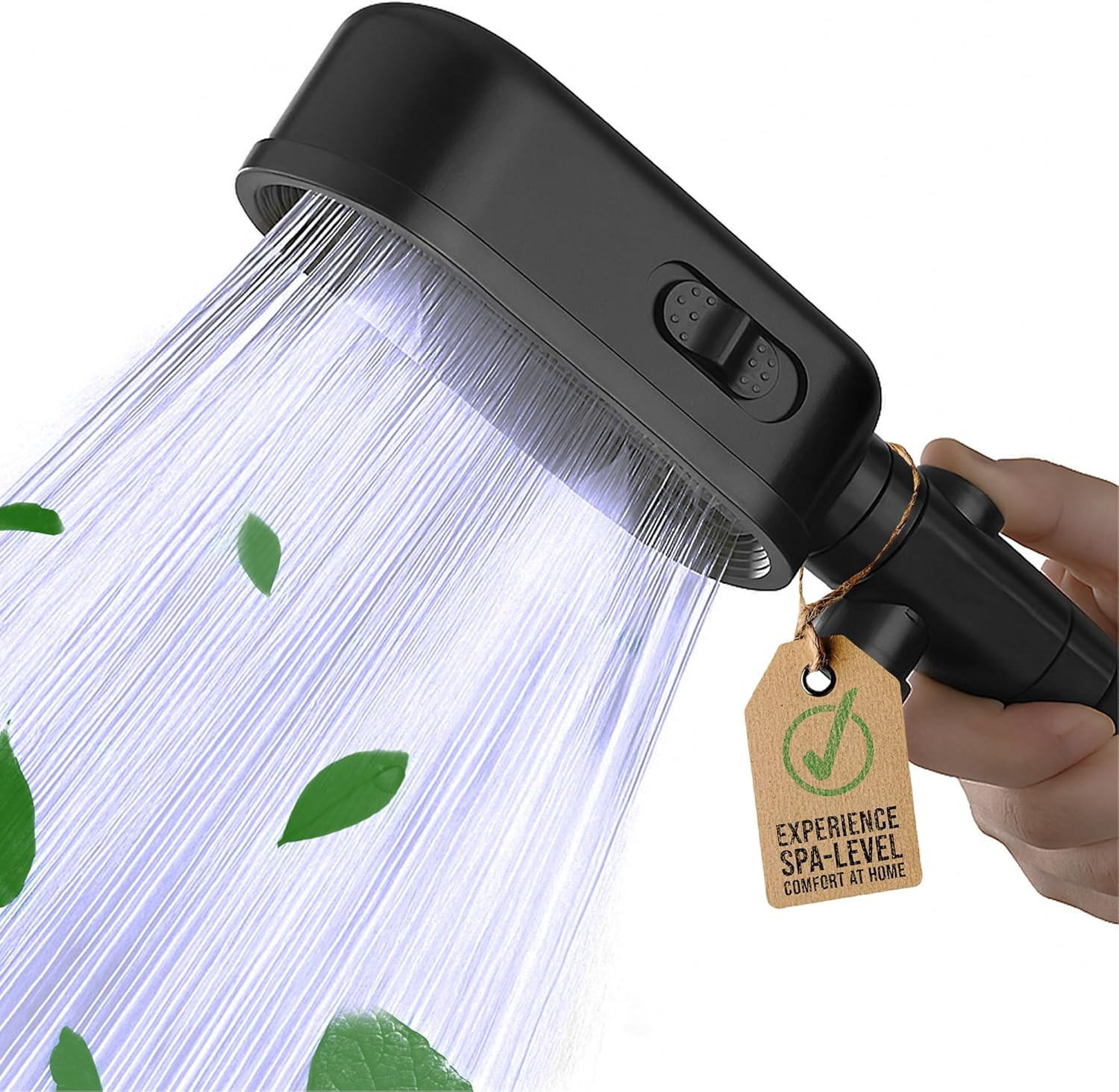 Shower Head, High Pressure Shower Head and Hose with 3 Spray Modes and Pause Swi