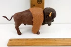 Vintage Playmobil Buffalo Bison Brown Plastic Animal Figure Western 1988