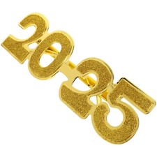 Reusable 2025 Eyeglasses Party Props Golden Pc New Year Decoration