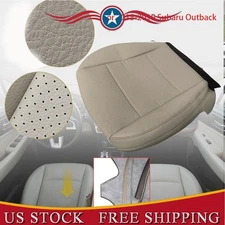Driver Perforated Leather Bottom Seat Cover TAN For 2015-2019 Subaru Outback