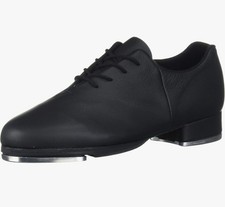 bloch tap shoes Black Size 8 Sync Tap Synthetic Lace-up W/cushion Mega Bloch BN