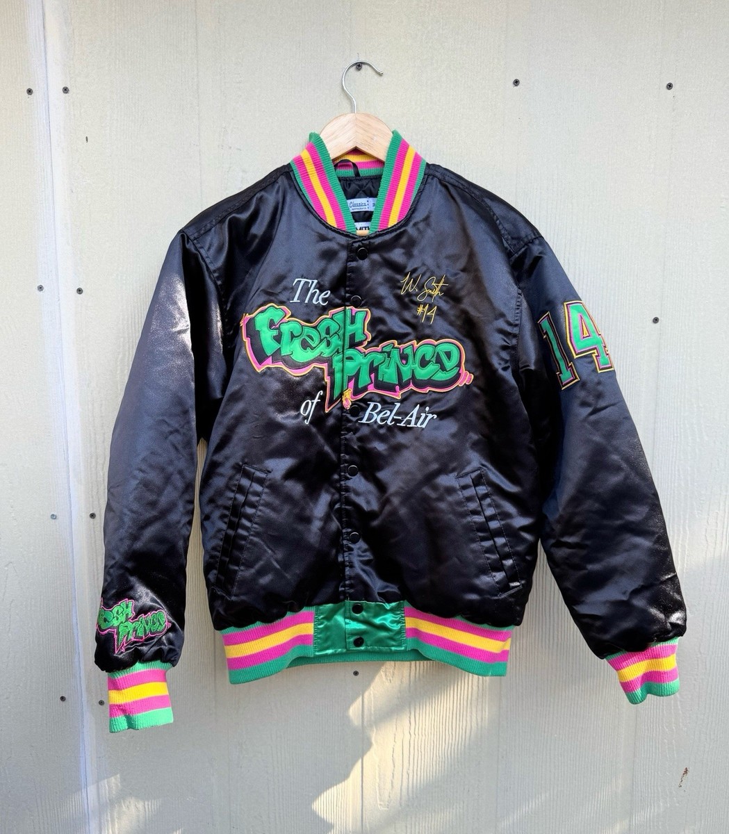 HEADGEAR CLASSICS FRESH PRINCE WILL SMITH SATIN JACKET (BLACK