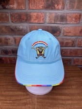 Youth SpongeBob SquarePants Embroidered Logo Rainbow Strapback Blue Hat