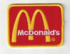 McDonalds Red Logo Premium 3in Embroidered Iron-on Patch