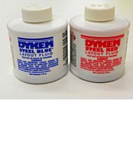 DYKEM LAYOUT FLUID - 1 RED  1 BLUE, 4 FL.OZ. BRUSH IN CAP