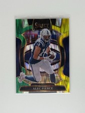 2025 Panini Select #32 Alec Pierce Green & Yellow Shock Indianapolis Colts