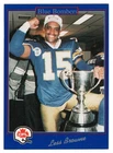 Less Browne - Winnipeg Blue Bombers (CFL Football Card) 1991 Jogo # 156 - Mint