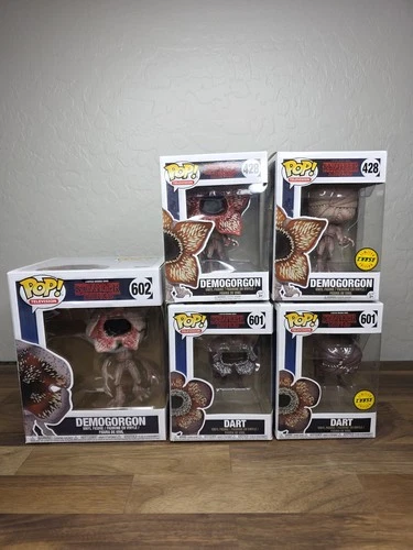Funko Pop! Stranger Things Demogorgon #602, #428 Chase & Dart #601 Chase - READ