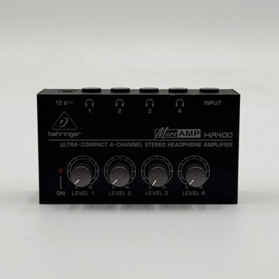 Behringer Micro Amp Ultra Compact 4-Channel Stereo Headphone Amplifier HA400