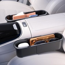 2-Pack Expandable Car Seat Gap Organizer, Adjustable 185-265mm