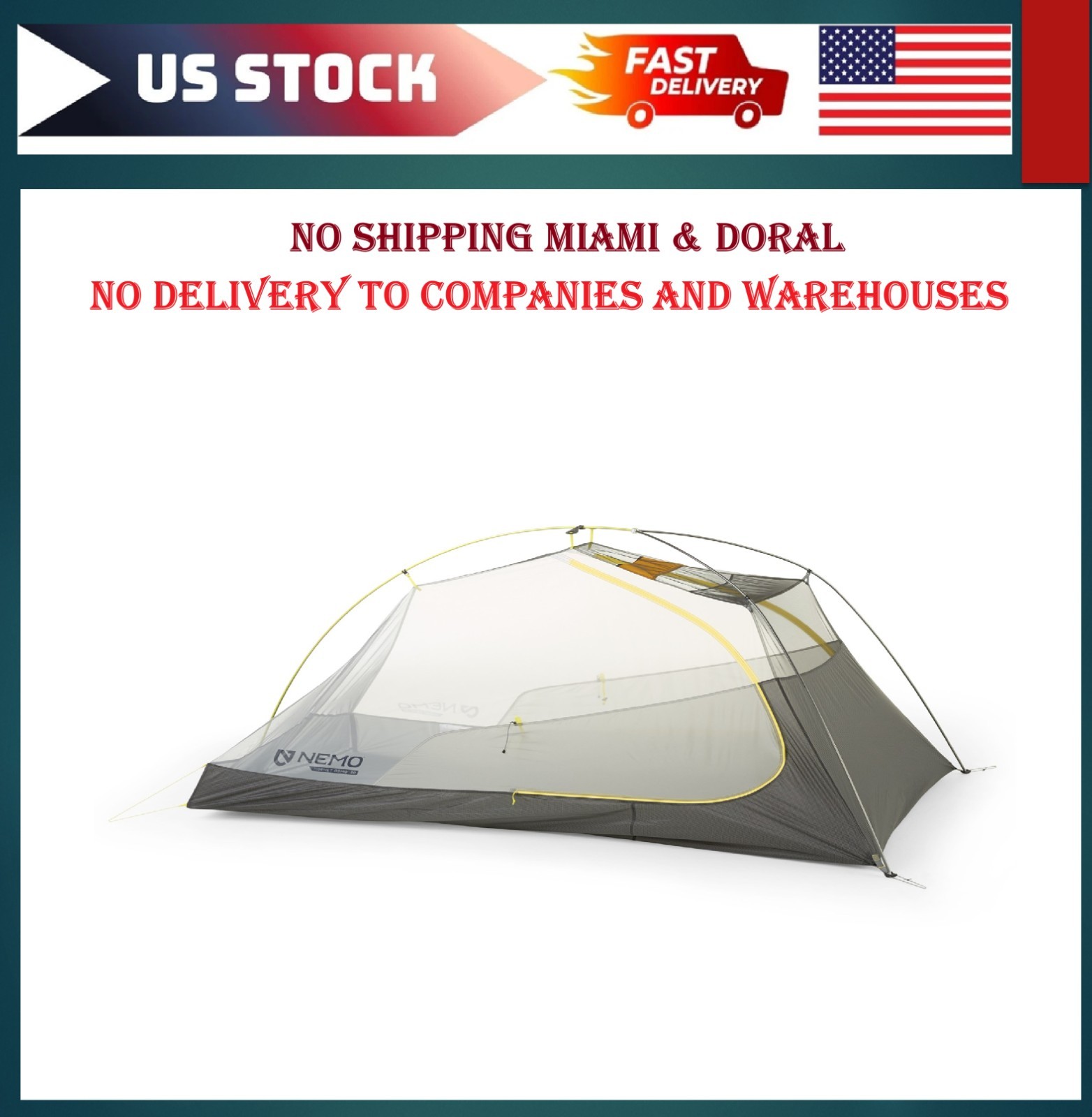 NEMO Hornet OSMO Ultralight 2P Tent Free Shipping