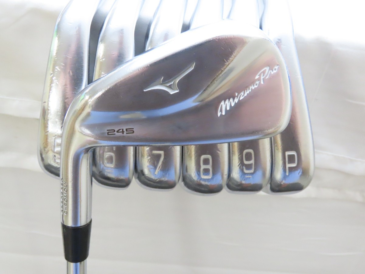 Used LH Mizuno Pro 245 Iron Set 4-PW KBS $-Taper 130 Extra Stiff