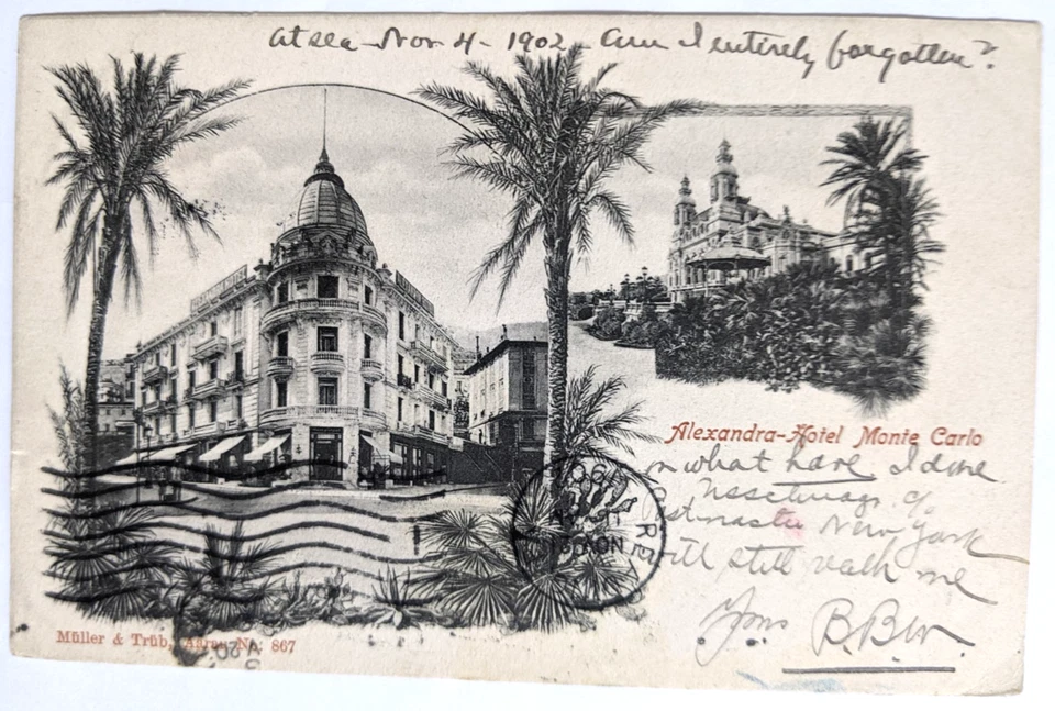 U.S.S. Chicago/Gibraltar, UK--Reading, PA--Chicago, US/Monte Carlo PC/1-P./1902 - Image 2 of 2