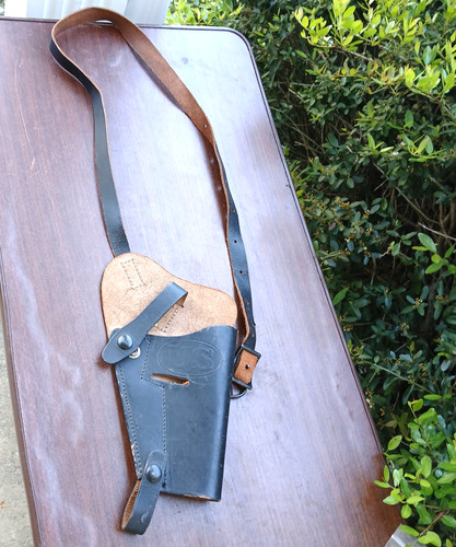 US ARMY .45 PISTOL M3 SHOULDER HOLSTER- BLACK LEATHER