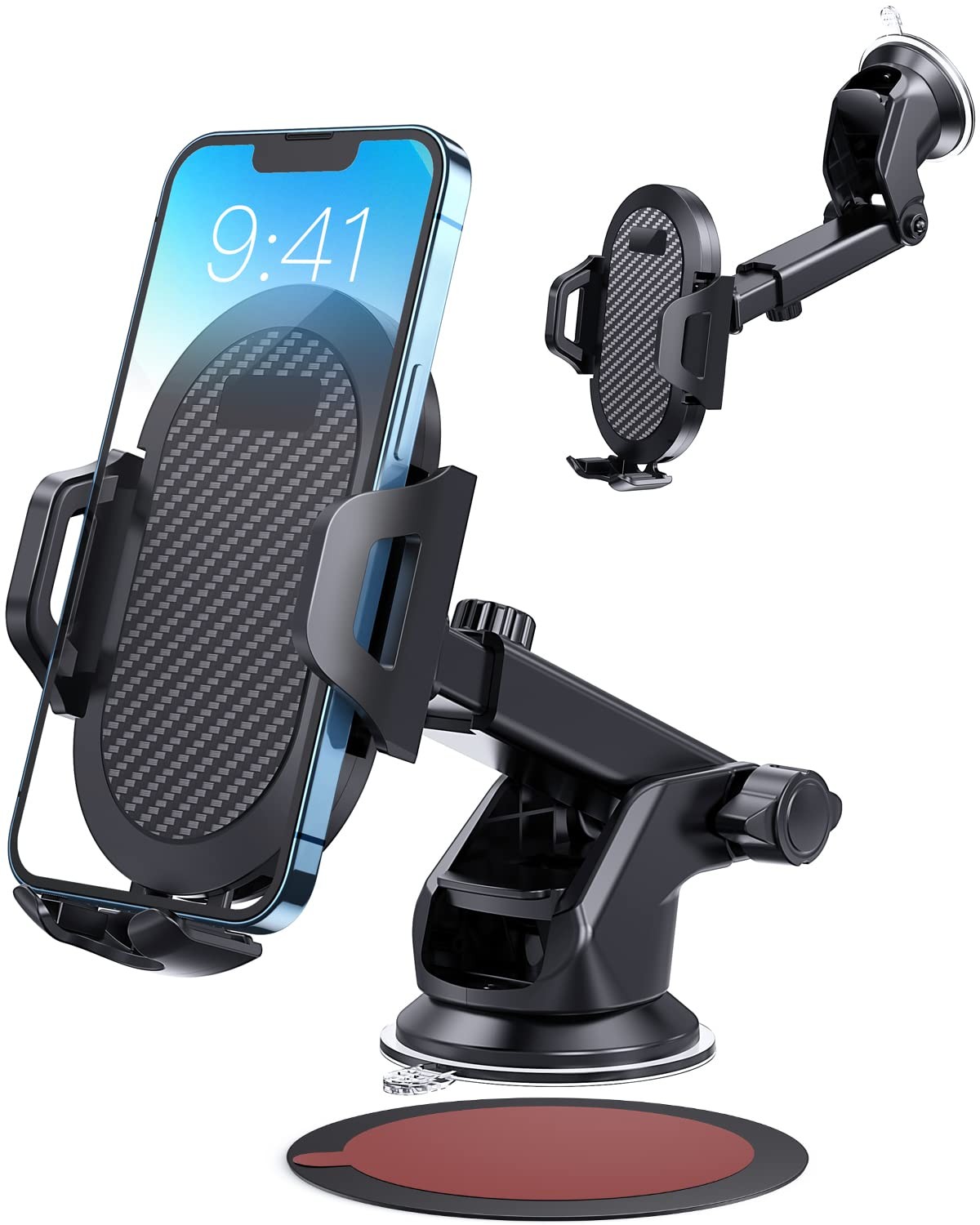 ANCOOLE Car Phone Holder [Strong Suction Cup] Long Arm for Car Windshield