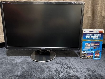 ASUSTek 24 Zoll Gaming Monitor Full HD USB Multi Screen I-O Daten USB-RGB3/D