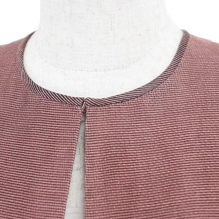 Maxi Vestido Christian Dior Plisado Sin Mangas Lino X Seda Mujer Talla 36 Rosa Rosa Foto 3 de 4