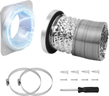 Magnetic Dryer Vent Coupling Connector Kit DV180 with Self-Aligning Magnets, Air
