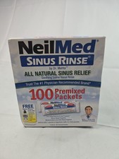 NeilMed Sinus Rinse All Natural Sinus Relief 100 Premixed Refill Packets